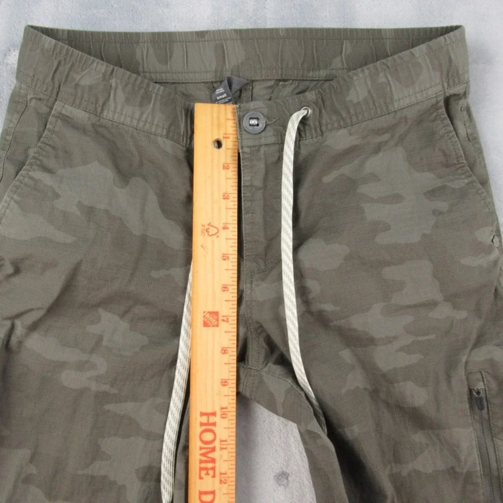 Vuori Ripstop Climber Pant Womens Small Green Camo Drawstring Hiking Utility - Picture 5 of 10